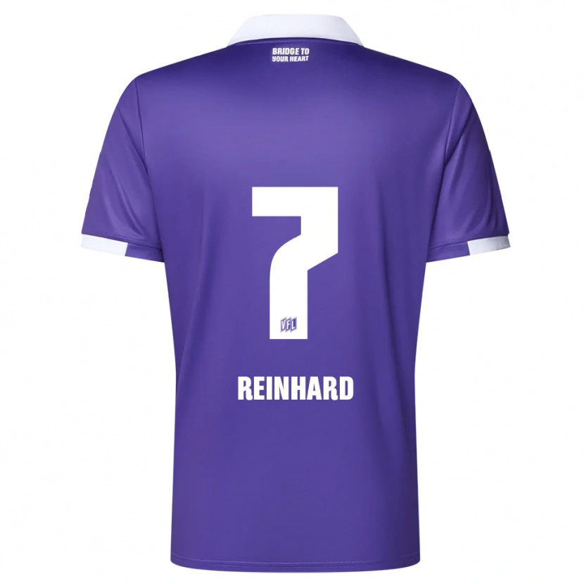 Danxen Mænd Taro Reinhard #7 Lilla Hvid Hjemmebane Spillertrøjer 2025/26 Trøje T-Shirt