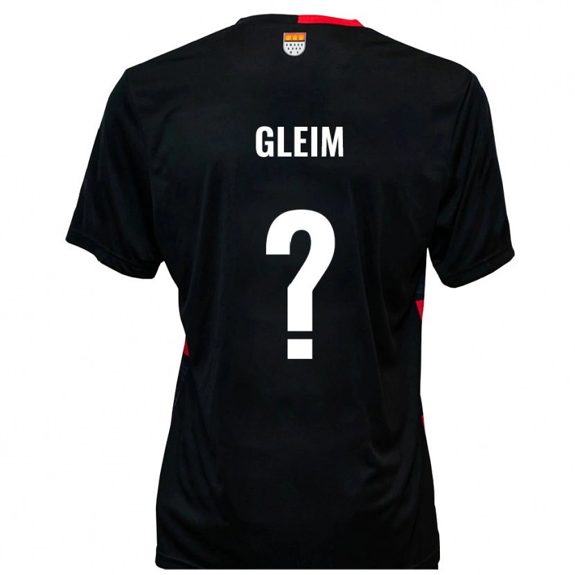 Danxen Mænd Rebecca Gleim #0 Sort Rød Hjemmebane Spillertrøjer 2025/26 Trøje T-Shirt