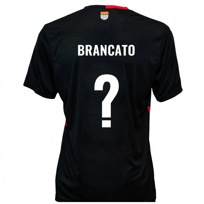 Danxen Mænd Elisea Brancato #0 Sort Rød Hjemmebane Spillertrøjer 2025/26 Trøje T-Shirt