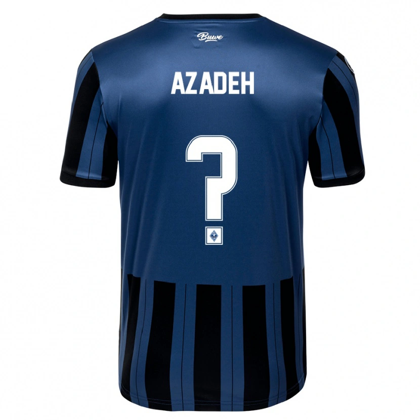 Danxen Mænd Nils Azadeh #0 Blå Grå Sort Hjemmebane Spillertrøjer 2025/26 Trøje T-Shirt