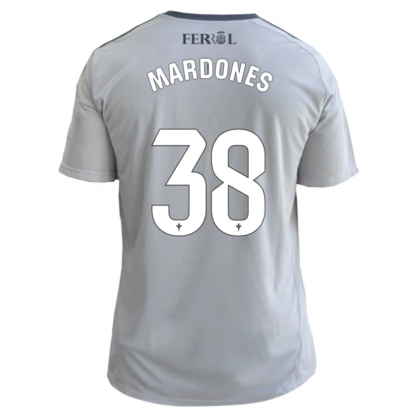Danxen Mænd Alvaro Mardones #38 Grå Sølv Udebane Spillertrøjer 2025/26 Trøje T-Shirt