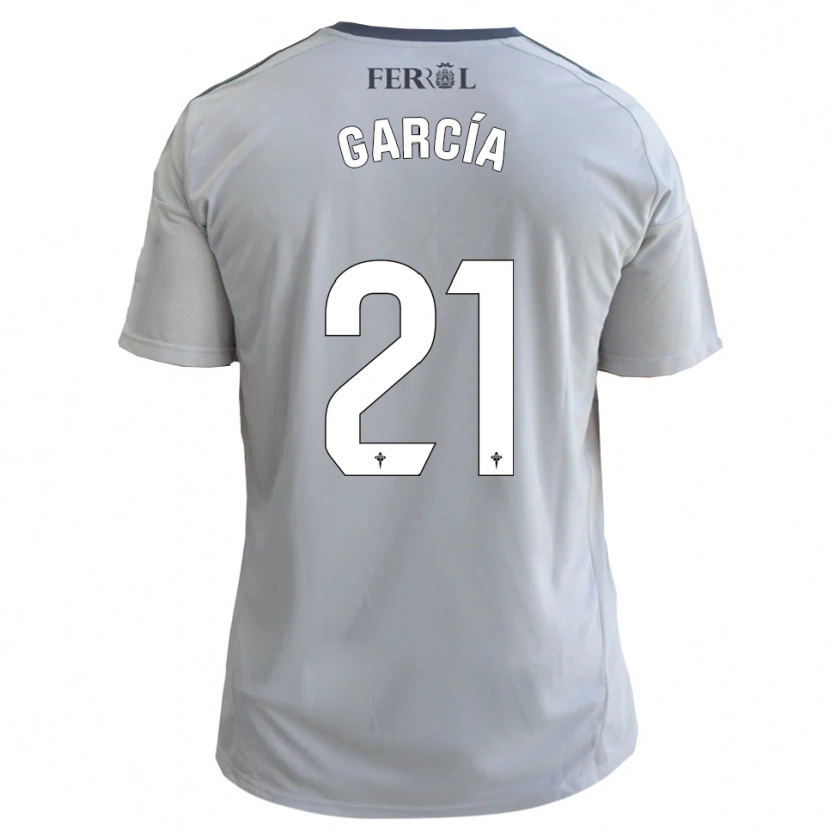 Danxen Mænd Azael García #21 Grå Sølv Udebane Spillertrøjer 2025/26 Trøje T-Shirt