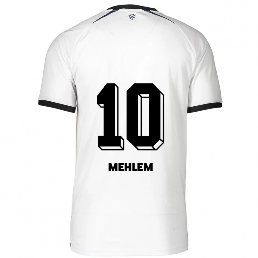 Danxen Mænd Marvin Mehlem #10 Hvid Sort Udebane Spillertrøjer 2025/26 Trøje T-Shirt