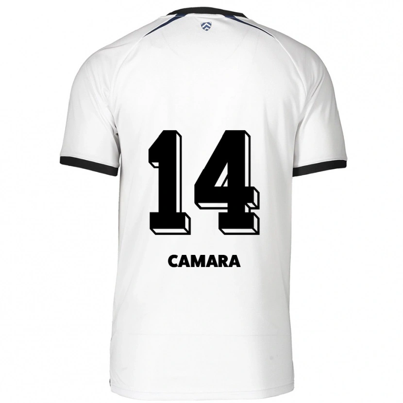 Danxen Mænd Fode Camara #14 Hvid Sort Udebane Spillertrøjer 2025/26 Trøje T-Shirt