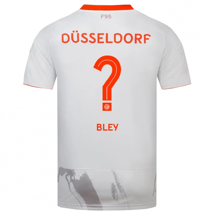 Danxen Mænd Melissa Bley #0 Hvid Orange Udebane Spillertrøjer 2025/26 Trøje T-Shirt