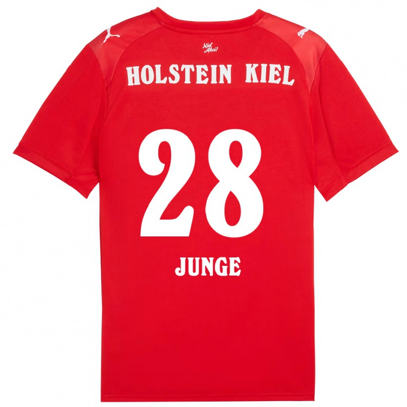 Danxen Mænd Leland-Jordan Junge #28 Rød Blå Udebane Spillertrøjer 2025/26 Trøje T-Shirt