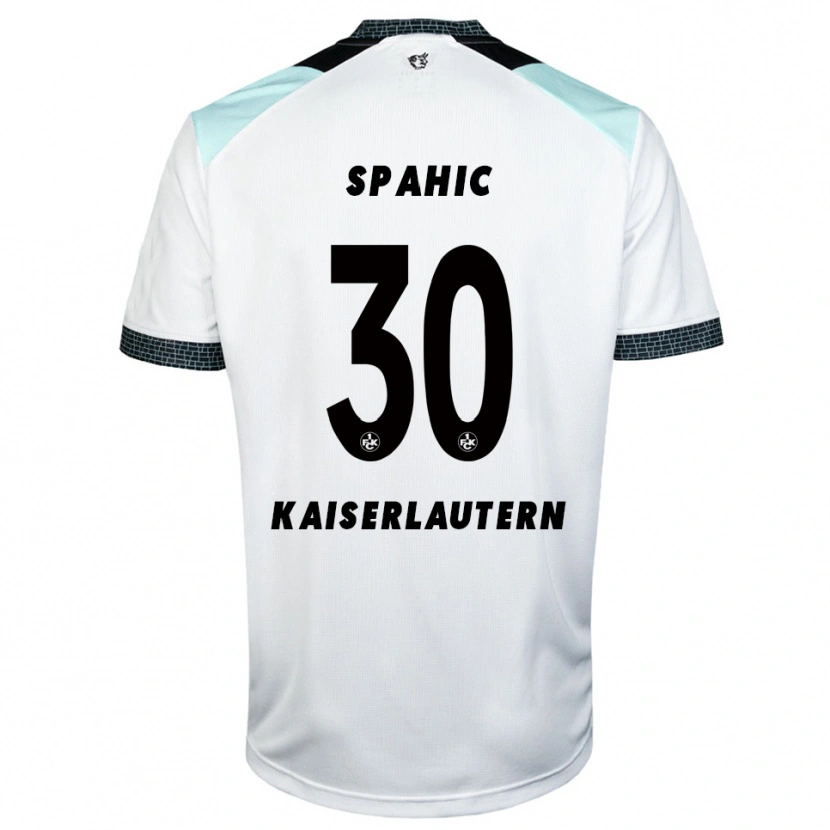 Danxen Mænd Avdo Spahic #30 Hvid Sort Udebane Spillertrøjer 2025/26 Trøje T-Shirt