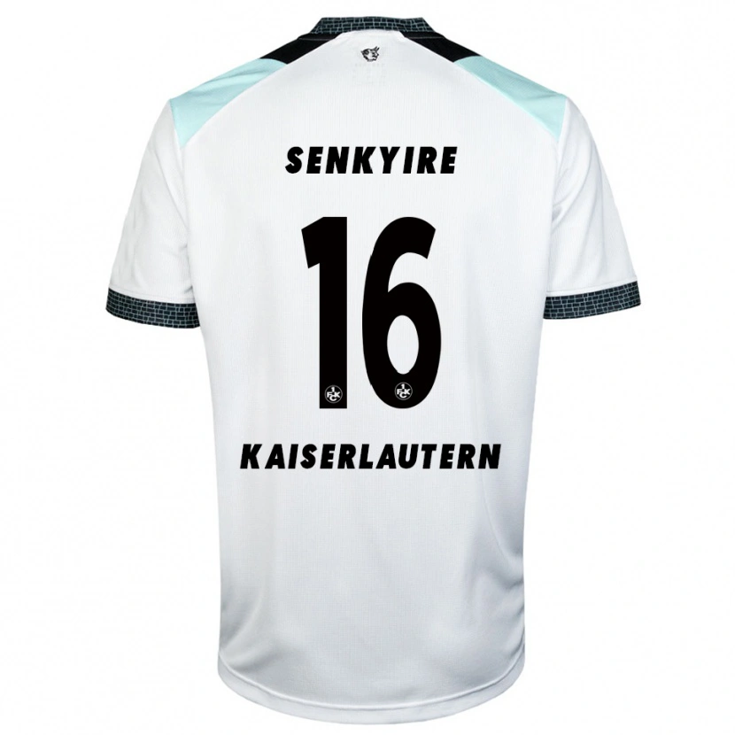 Danxen Mænd Benny Senkyire #16 Hvid Sort Udebane Spillertrøjer 2025/26 Trøje T-Shirt
