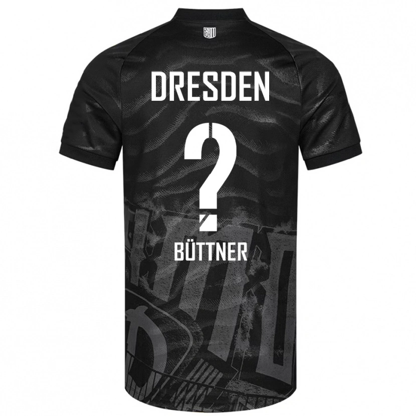 Danxen Mænd Lisa Büttner #0 Sort Grå Udebane Spillertrøjer 2025/26 Trøje T-Shirt