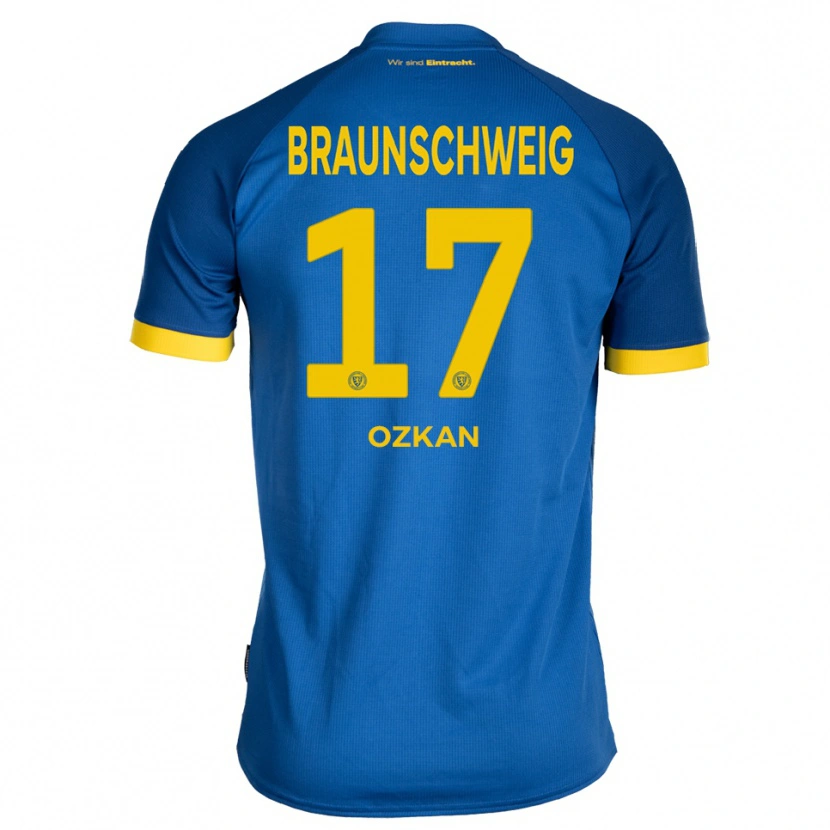 Danxen Mænd Yasin Ozkan #17 Kongeblå Gul Udebane Spillertrøjer 2025/26 Trøje T-Shirt