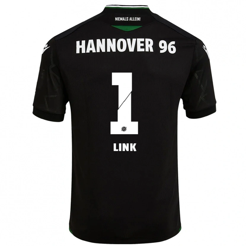 Danxen Mænd Jannis Link #1 Sort Grøn Udebane Spillertrøjer 2025/26 Trøje T-Shirt