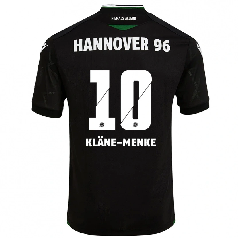 Danxen Mænd Pirmin Kläne-Menke #10 Sort Grøn Udebane Spillertrøjer 2025/26 Trøje T-Shirt