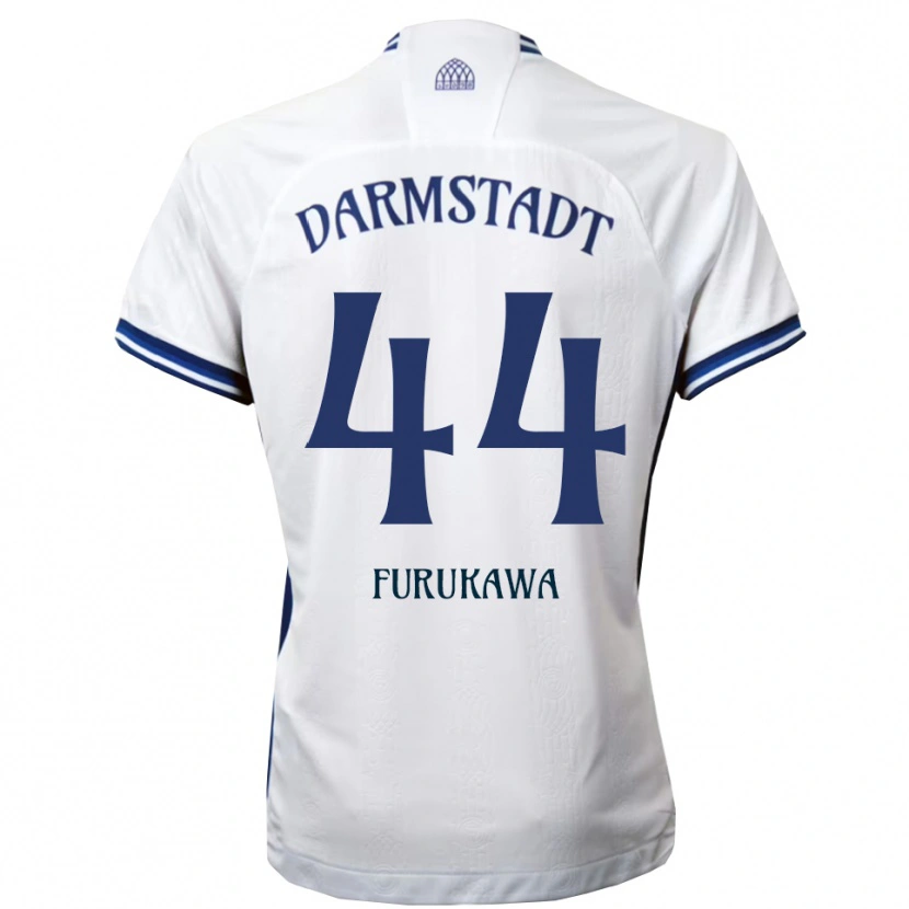 Danxen Mænd Yosuke Furukawa #44 Hvid Blå Udebane Spillertrøjer 2025/26 Trøje T-Shirt