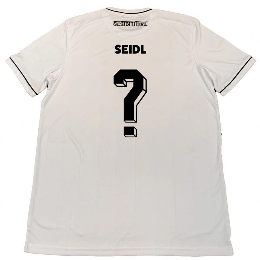 Danxen Mænd Christina Seidl #0 Hvid Sort Udebane Spillertrøjer 2025/26 Trøje T-Shirt