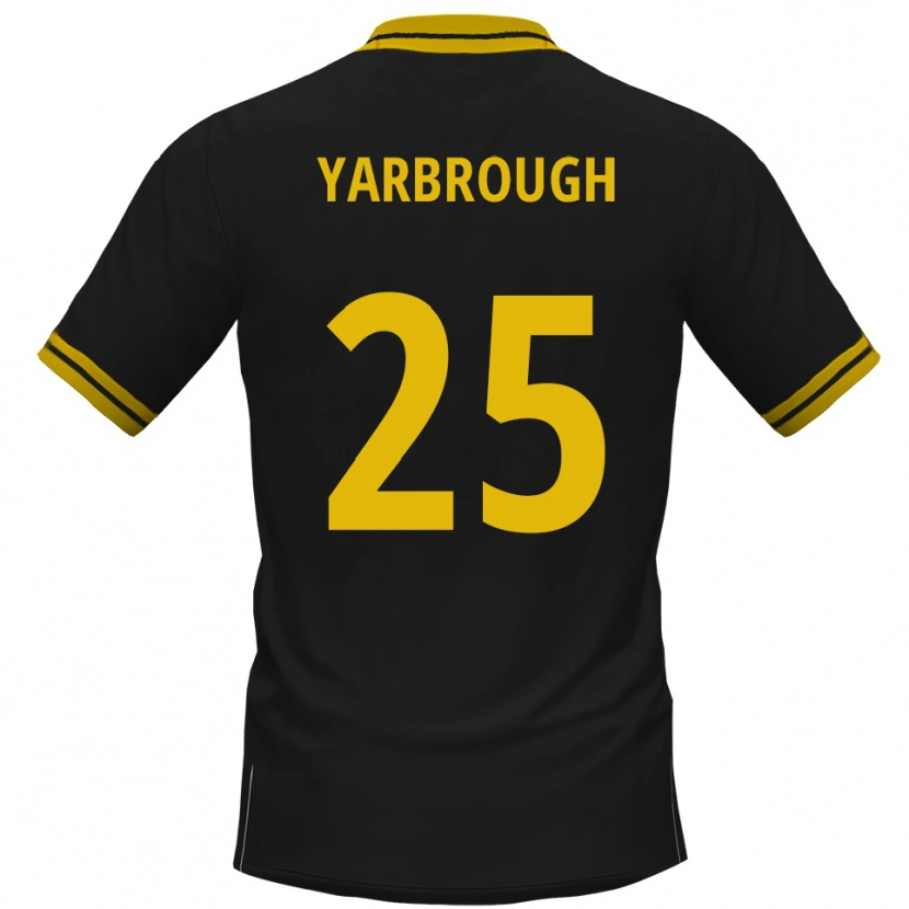 Danxen Mænd Lamar Yarbrough #25 Sort Gul Udebane Spillertrøjer 2025/26 Trøje T-Shirt
