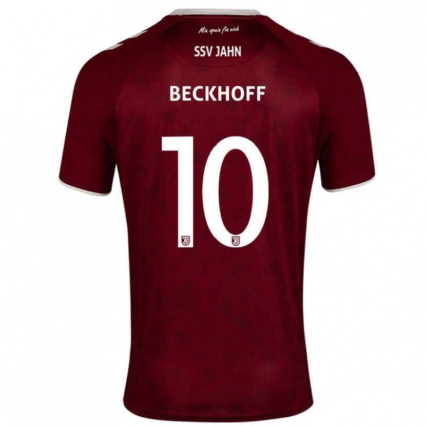 Danxen Mænd Phil Beckhoff #10 Burgundy Hvid Udebane Spillertrøjer 2025/26 Trøje T-Shirt