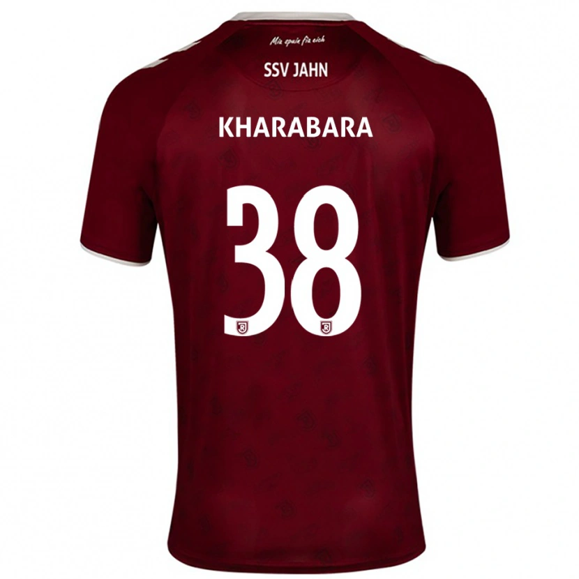 Danxen Mænd Volodymyr Kharabara #38 Burgundy Hvid Udebane Spillertrøjer 2025/26 Trøje T-Shirt