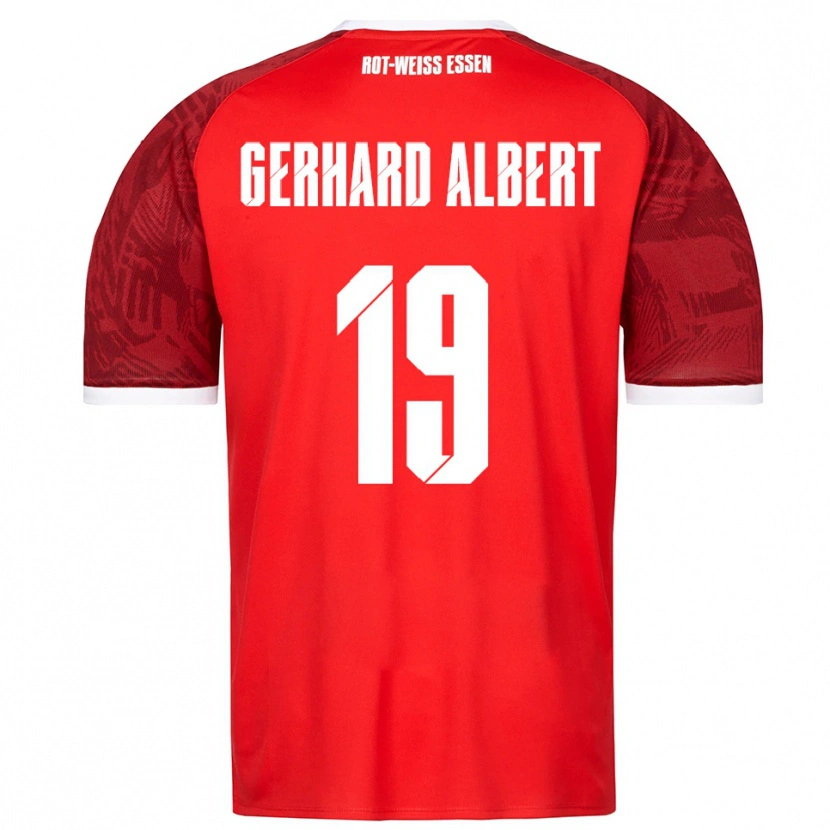 Danxen Mænd Naufal Driss Gerhard Albert #19 Rød Burgundy Hvid Udebane Spillertrøjer 2025/26 Trøje T-Shirt