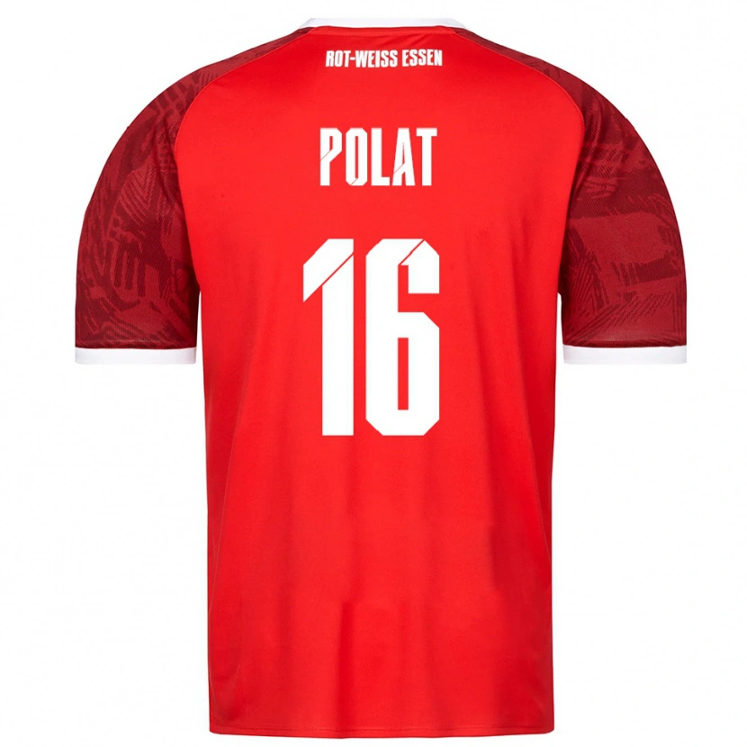 Danxen Mænd Mert Polat #16 Rød Burgundy Hvid Udebane Spillertrøjer 2025/26 Trøje T-Shirt