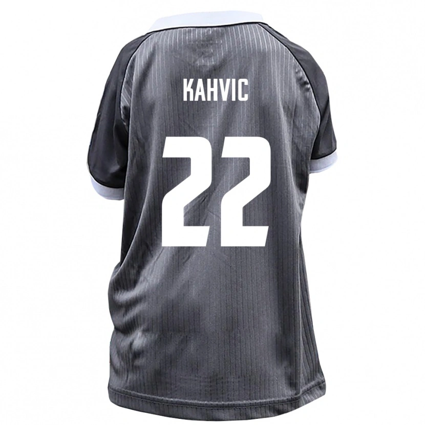 Danxen Mænd Aleksandar Kahvic #22 Grå Hvid Udebane Spillertrøjer 2025/26 Trøje T-Shirt