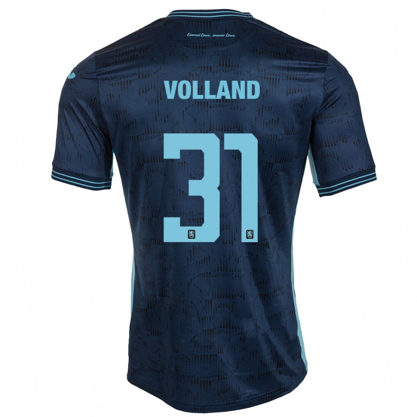 Danxen Mænd Kevin Volland #31 Royal Blå Udebane Spillertrøjer 2025/26 Trøje T-Shirt