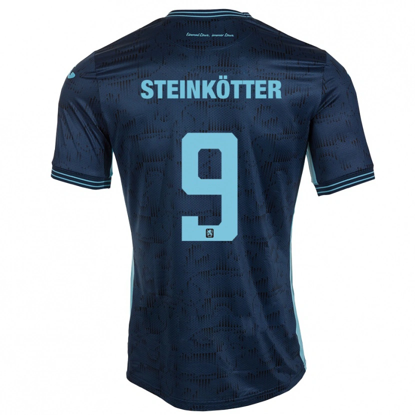 Danxen Mænd Justin Steinkötter #9 Royal Blå Udebane Spillertrøjer 2025/26 Trøje T-Shirt