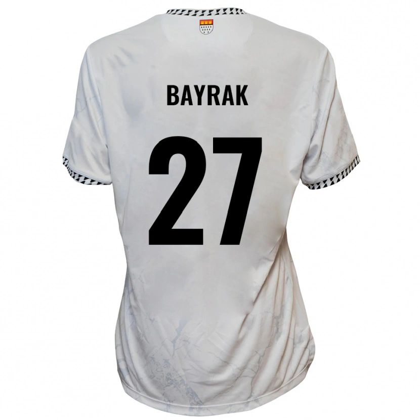 Danxen Mænd Boran Bayrak #27 Hvid Sort Udebane Spillertrøjer 2025/26 Trøje T-Shirt
