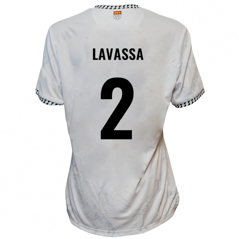 Danxen Mænd Timon Lavassa #2 Hvid Sort Udebane Spillertrøjer 2025/26 Trøje T-Shirt