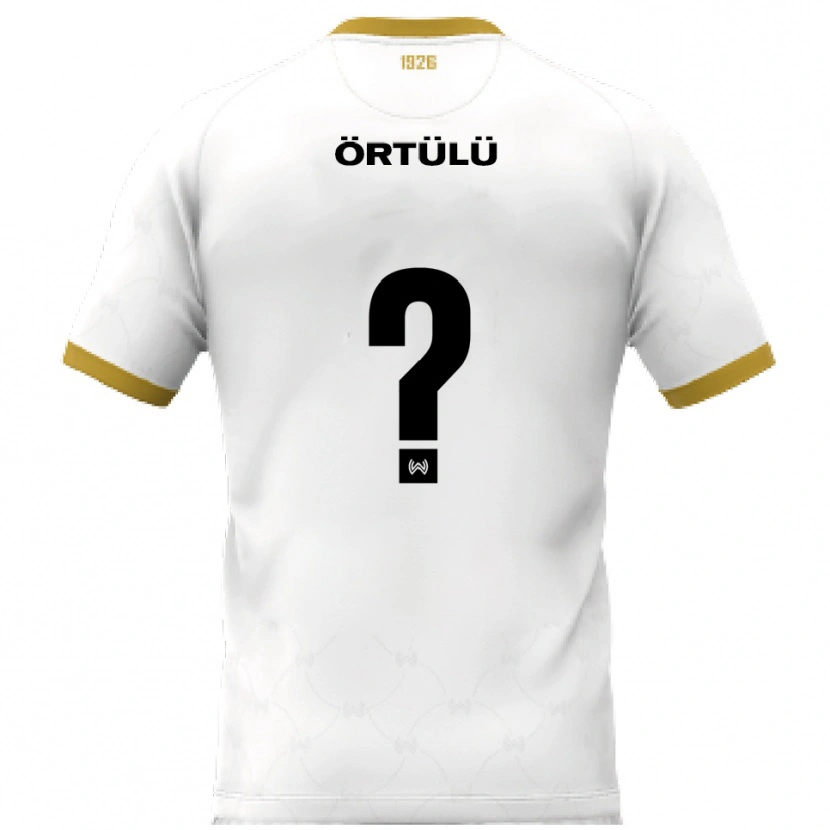 Danxen Mænd Mikail Örtülü #0 Hvid Guld Udebane Spillertrøjer 2025/26 Trøje T-Shirt
