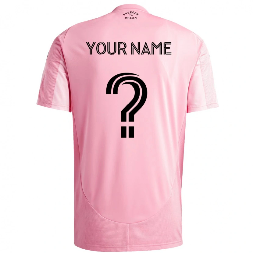 Danxen Børn Dit Navn #0 Sort Pink Hjemmebane Spillertrøjer 2025/26 Trøje T-Shirt