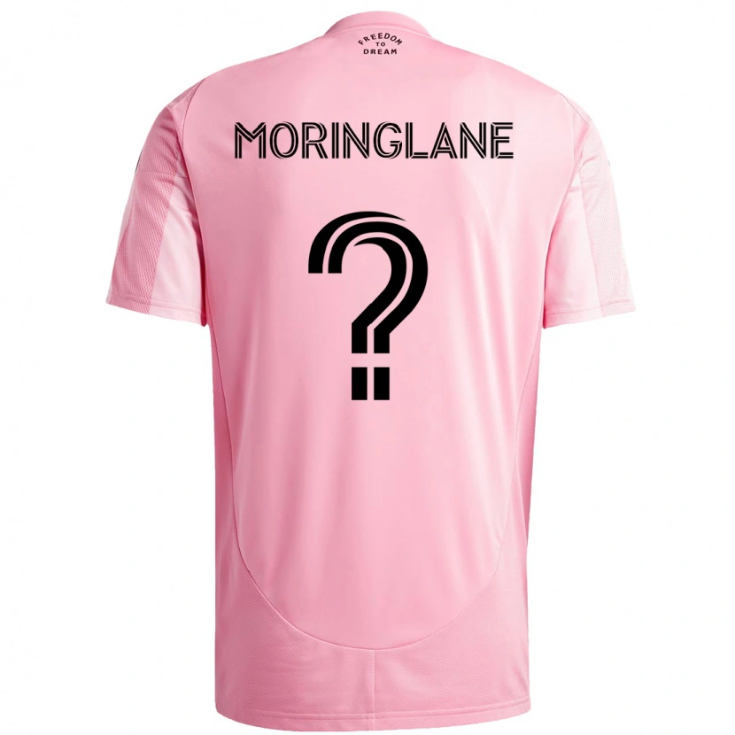 Danxen Børn Luis Moringlane #0 Sort Pink Hjemmebane Spillertrøjer 2025/26 Trøje T-Shirt