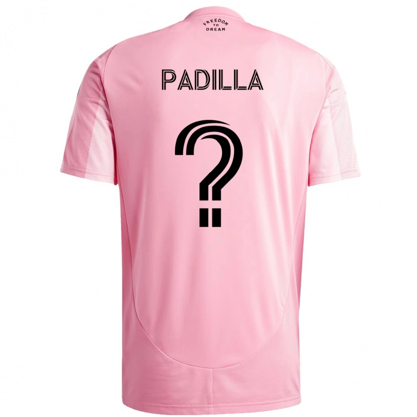 Danxen Børn Leandro Padilla #0 Pink Sort Hjemmebane Spillertrøjer 2025/26 Trøje T-Shirt