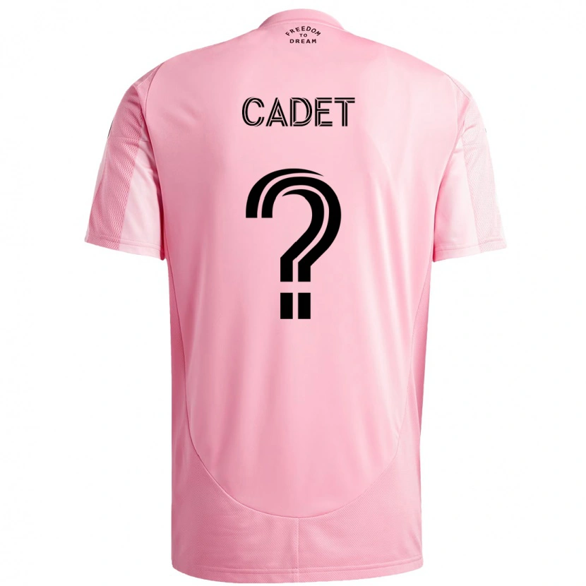 Danxen Børn Zidane Cadet #0 Sort Pink Hjemmebane Spillertrøjer 2025/26 Trøje T-Shirt