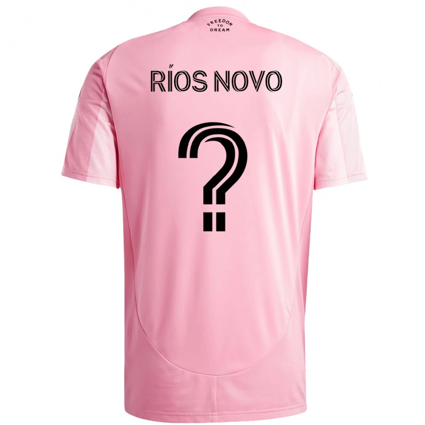 Danxen Børn Rocco Ríos Novo #0 Sort Pink Hjemmebane Spillertrøjer 2025/26 Trøje T-Shirt