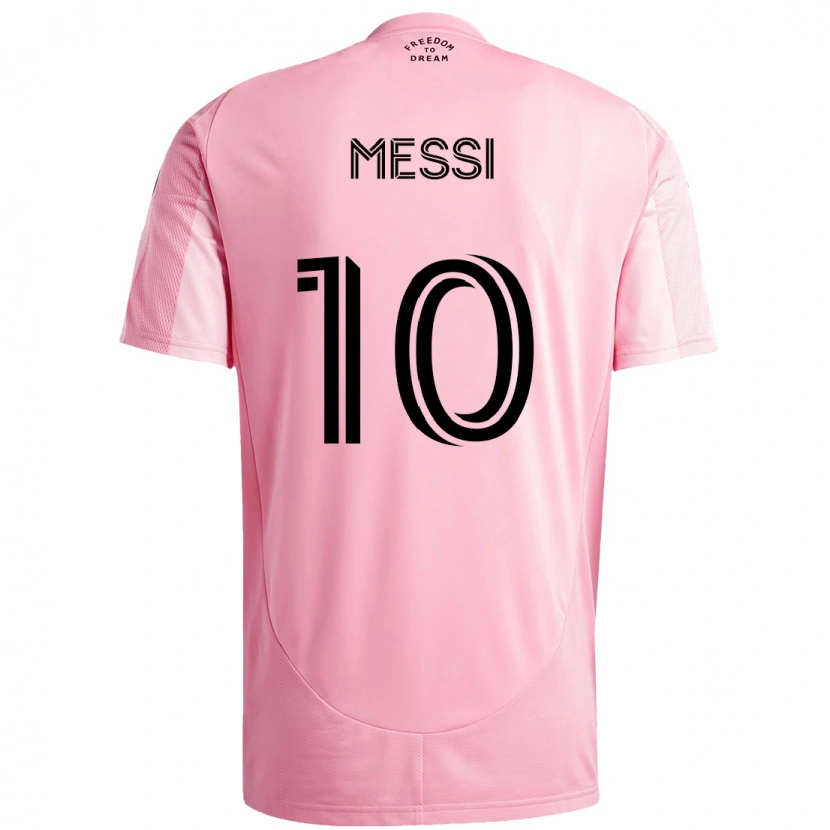 Danxen Børn Lionel Messi #10 Sort Pink Hjemmebane Spillertrøjer 2025/26 Trøje T-Shirt