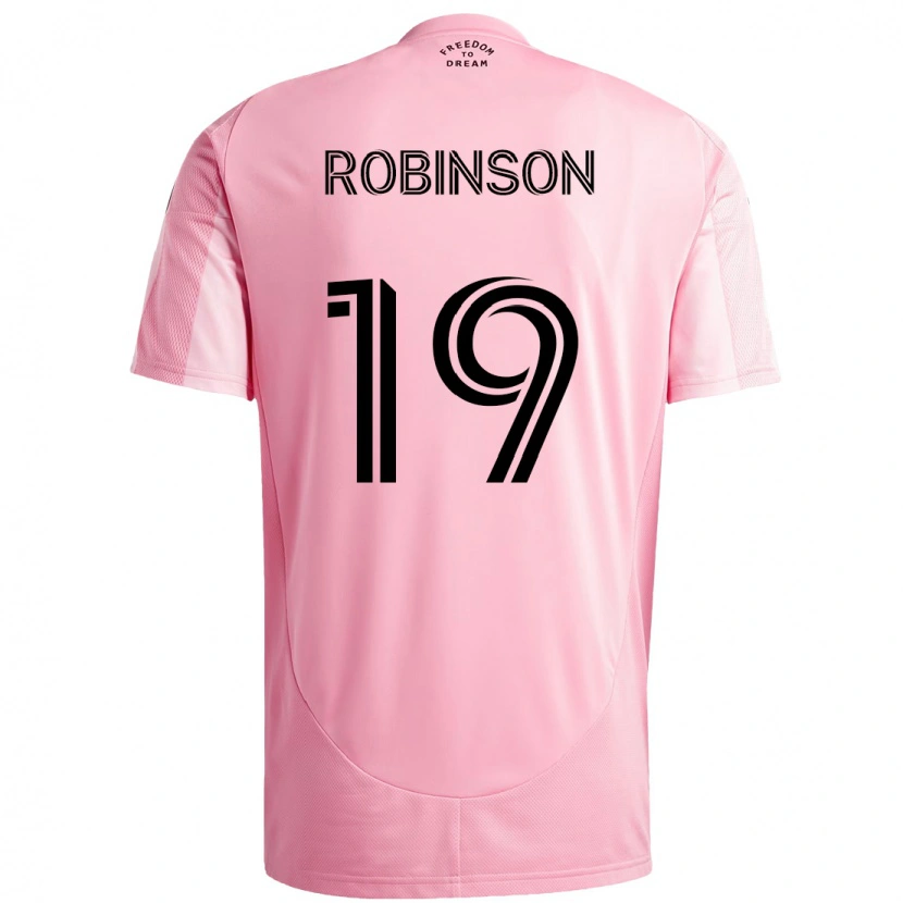 Danxen Børn Robbie Robinson #19 Sort Pink Hjemmebane Spillertrøjer 2025/26 Trøje T-Shirt