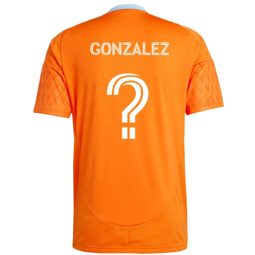 Danxen Børn Axel Gonzalez #0 Lilla Orange Hjemmebane Spillertrøjer 2025/26 Trøje T-Shirt