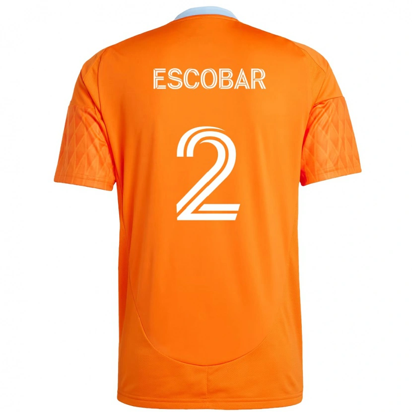 Danxen Børn Franco Escobar #2 Lilla Orange Hjemmebane Spillertrøjer 2025/26 Trøje T-Shirt