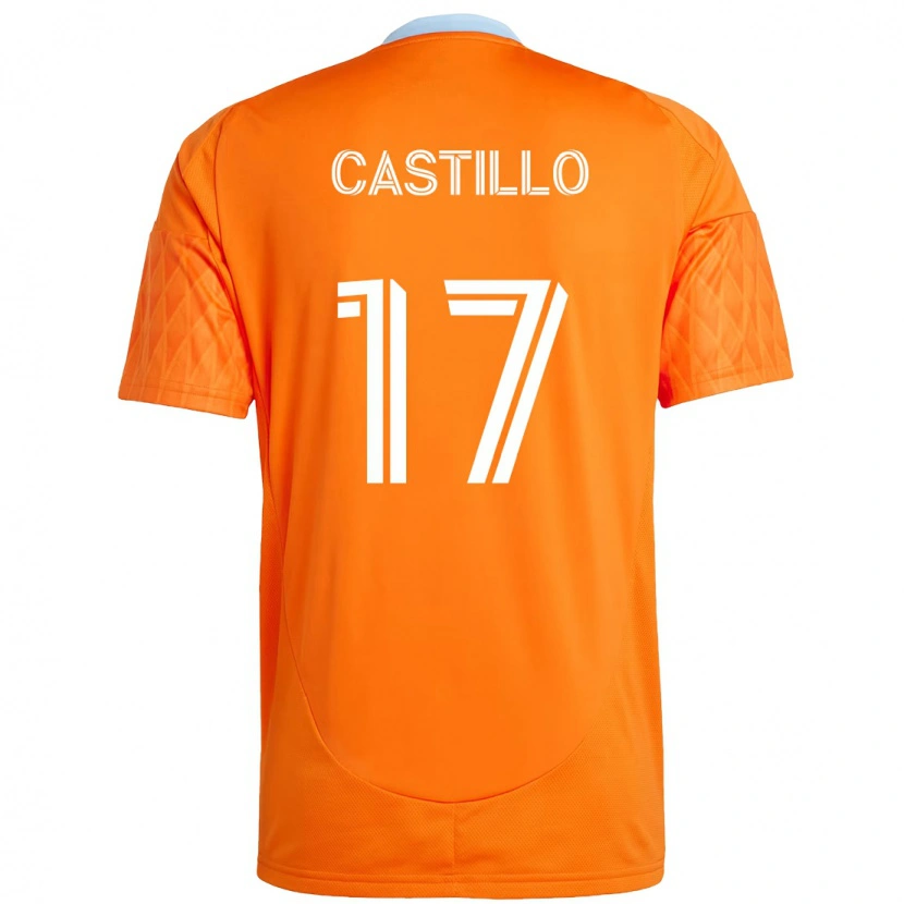 Danxen Børn Joyner Castillo #17 Lilla Orange Hjemmebane Spillertrøjer 2025/26 Trøje T-Shirt