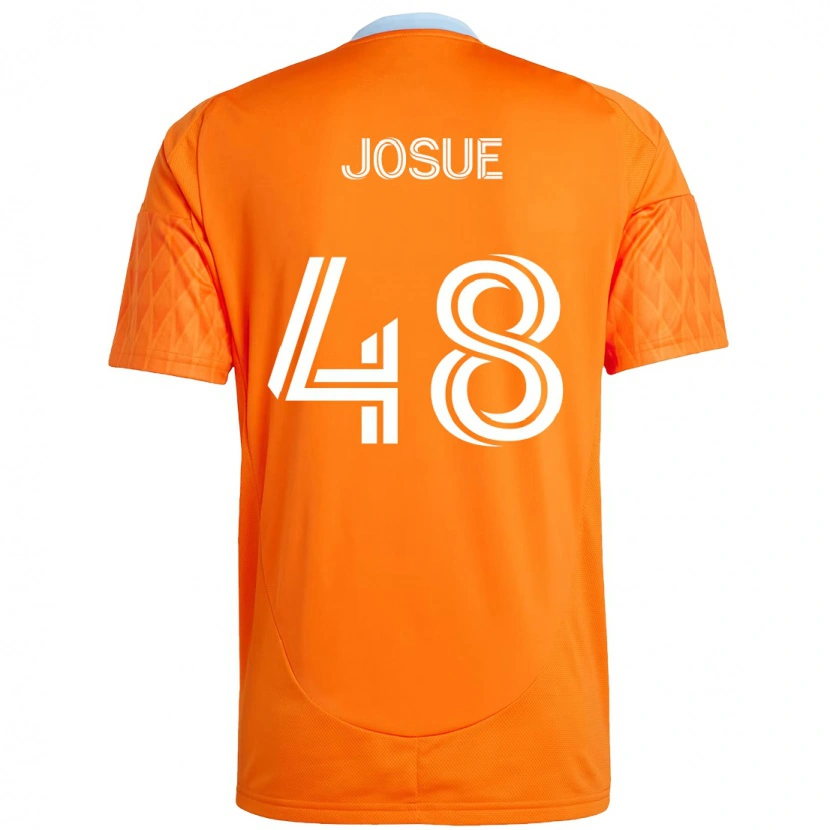 Danxen Børn Josué #48 Lilla Orange Hjemmebane Spillertrøjer 2025/26 Trøje T-Shirt