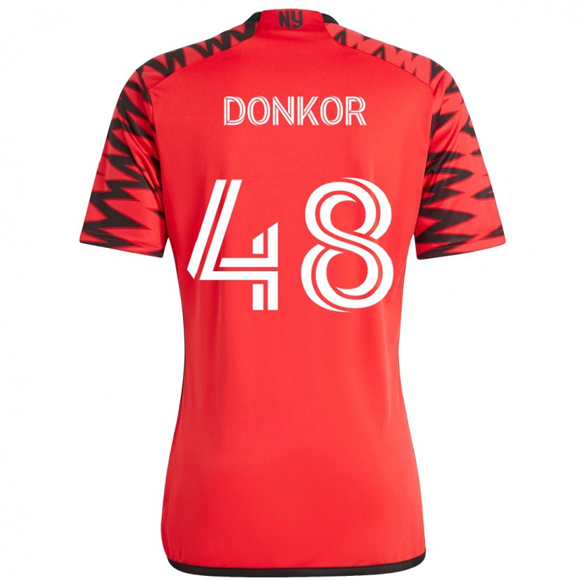 Danxen Børn Ronald Donkor #48 Beige Sort Hjemmebane Spillertrøjer 2025/26 Trøje T-Shirt