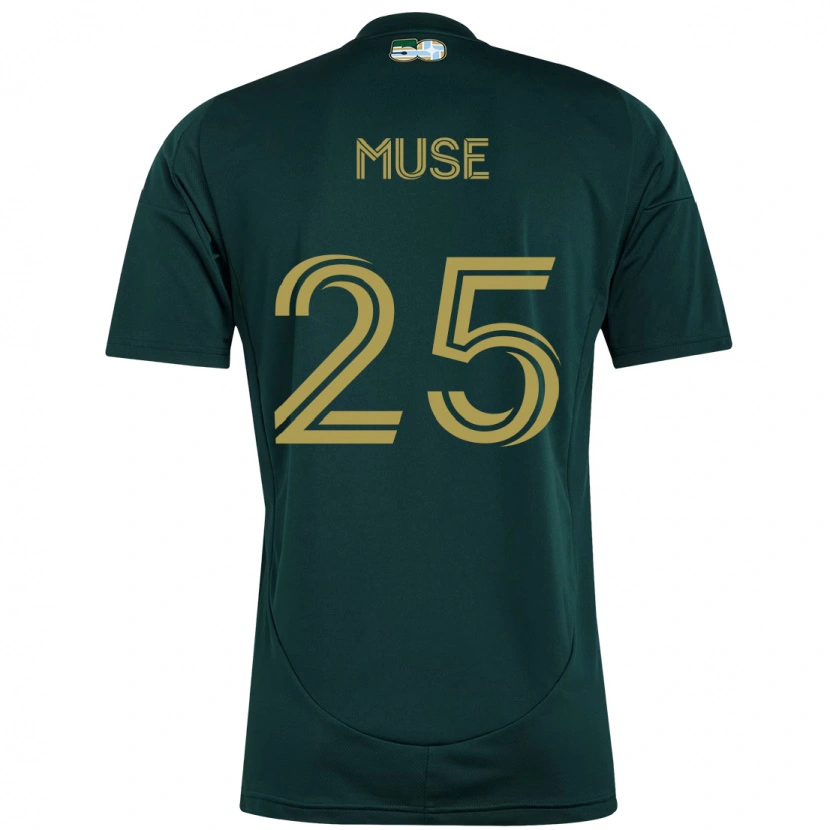 Danxen Børn Trey Muse #25 Beige Grøn Hjemmebane Spillertrøjer 2025/26 Trøje T-Shirt