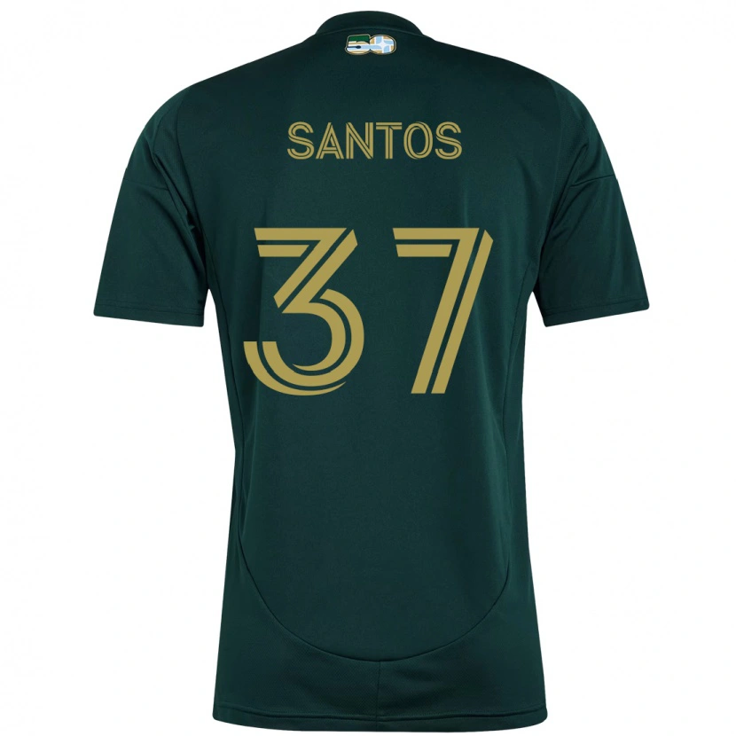 Danxen Børn Noah Santos #37 Beige Grøn Hjemmebane Spillertrøjer 2025/26 Trøje T-Shirt