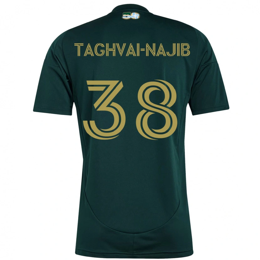 Danxen Børn Braxton Taghvai-Najib #38 Beige Grøn Hjemmebane Spillertrøjer 2025/26 Trøje T-Shirt