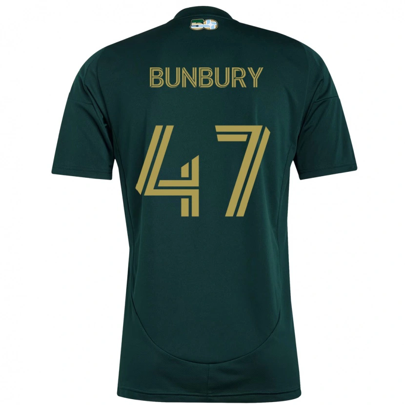 Danxen Børn Mataeo Bunbury #47 Beige Grøn Hjemmebane Spillertrøjer 2025/26 Trøje T-Shirt
