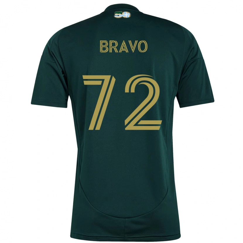 Danxen Børn Julian Bravo #72 Beige Grøn Hjemmebane Spillertrøjer 2025/26 Trøje T-Shirt