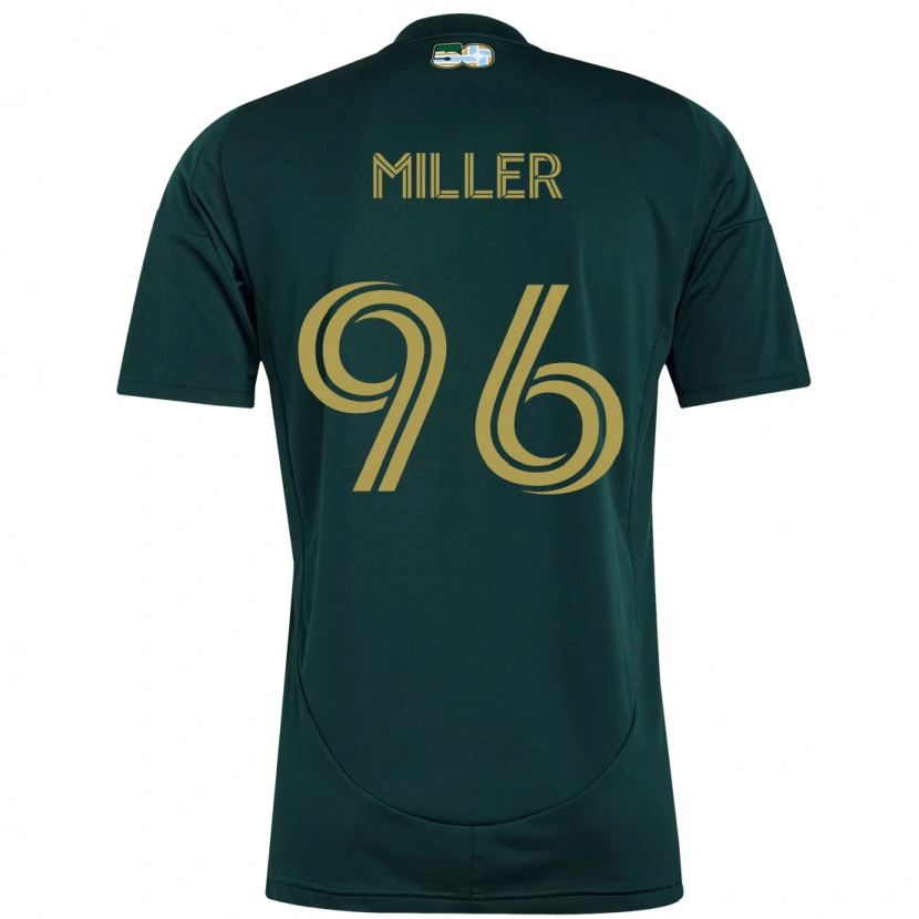Danxen Børn Carver Miller #96 Beige Grøn Hjemmebane Spillertrøjer 2025/26 Trøje T-Shirt