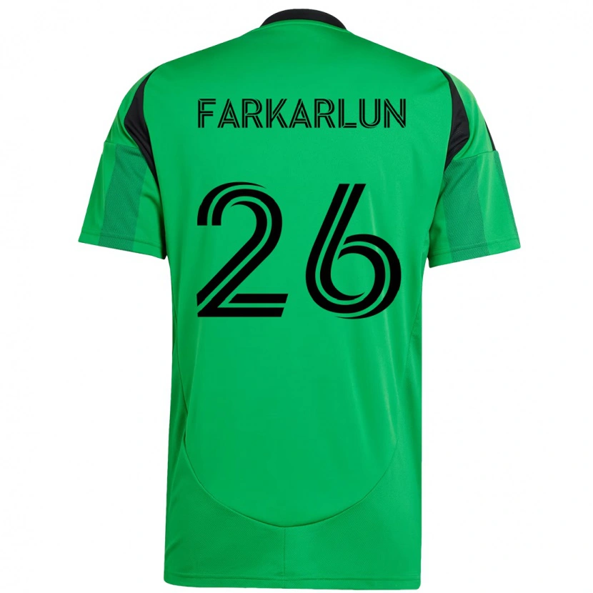 Danxen Børn Jimmy Farkarlun #26 Hvid Grøn Hjemmebane Spillertrøjer 2025/26 Trøje T-Shirt