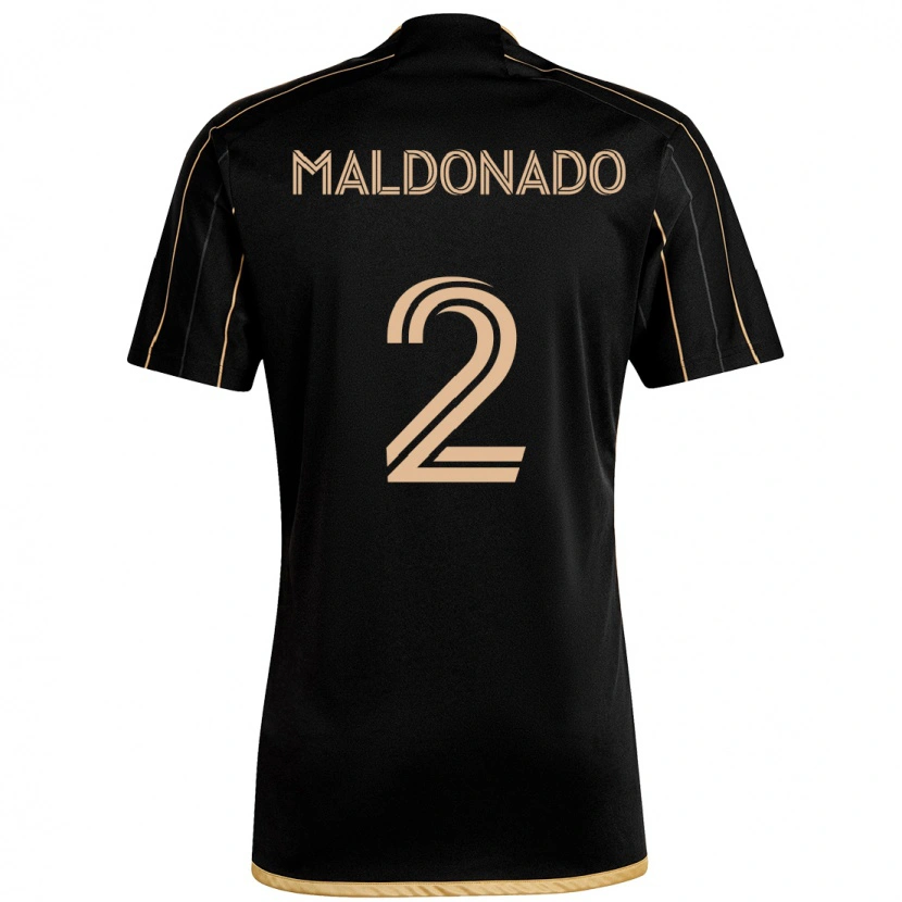 Danxen Børn Denil Maldonado #2 Hvid Brun Hjemmebane Spillertrøjer 2025/26 Trøje T-Shirt