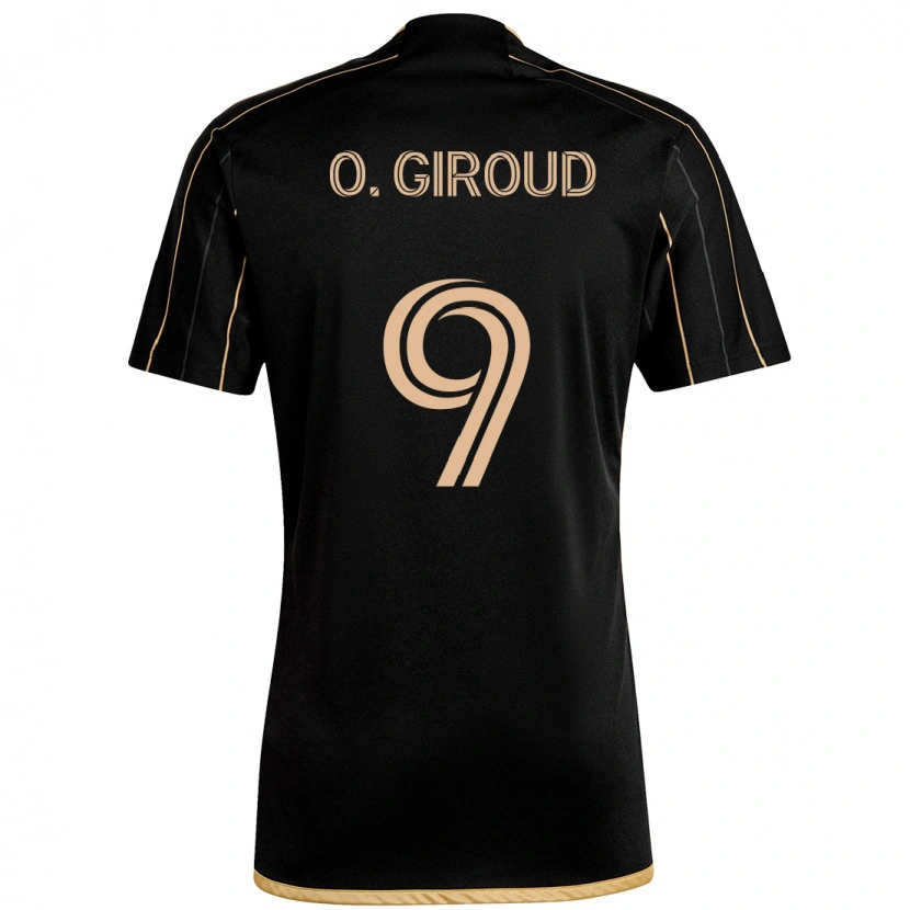 Danxen Børn Olivier Giroud #9 Hvid Brun Hjemmebane Spillertrøjer 2025/26 Trøje T-Shirt